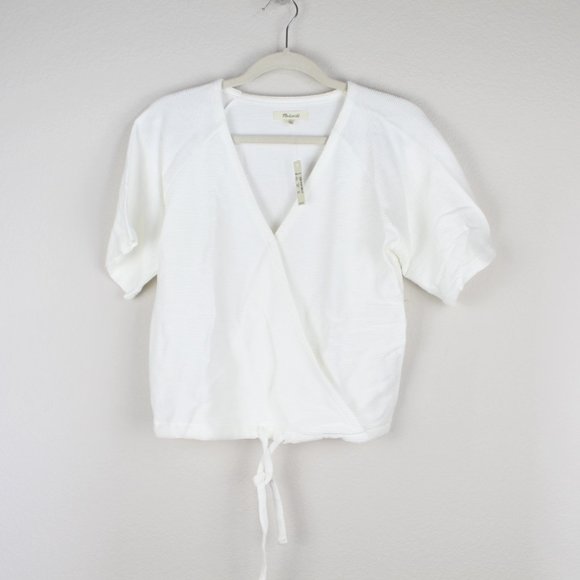 Madewell Tops - NWT Madewell Drapey V-neck Faux Wrap Top